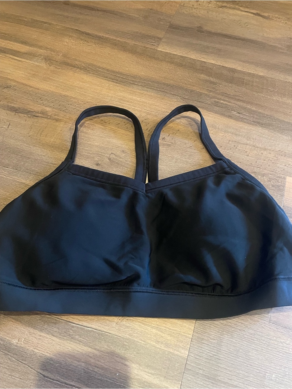 aerie Black Seamless Wireless Sports Bra with Wide Band